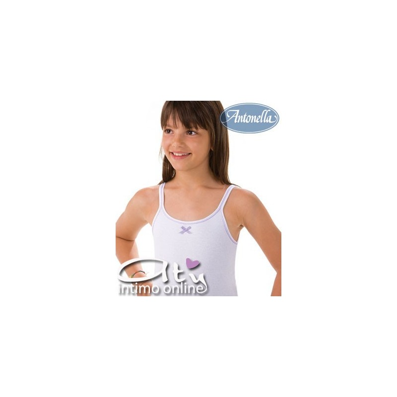 Canottiera spallino sottile BIMBA Antonella 51F412 CONF. 3 PZ