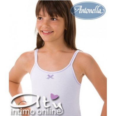 Canottiera spallino sottile BIMBA Antonella 51F412 CONF. 3 PZ