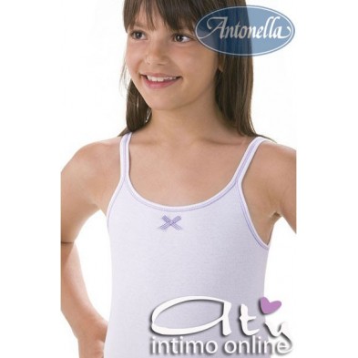 Canottiera spallino sottile BIMBA Antonella 51F412 CONF. 3 PZ