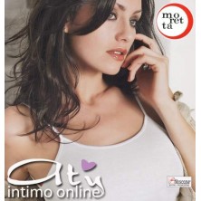 Moretta Canottiera spallino sottile filo di scozia 417 PACK. 3 PZ