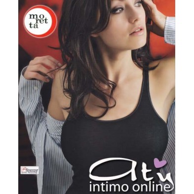 Canottiera a spallino sottile Moretta 322 Filo di Scozia PACK 3 PZ