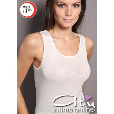 Canotta Lana Seta Spalla larga Moretta T5007 Pack 3 PZ