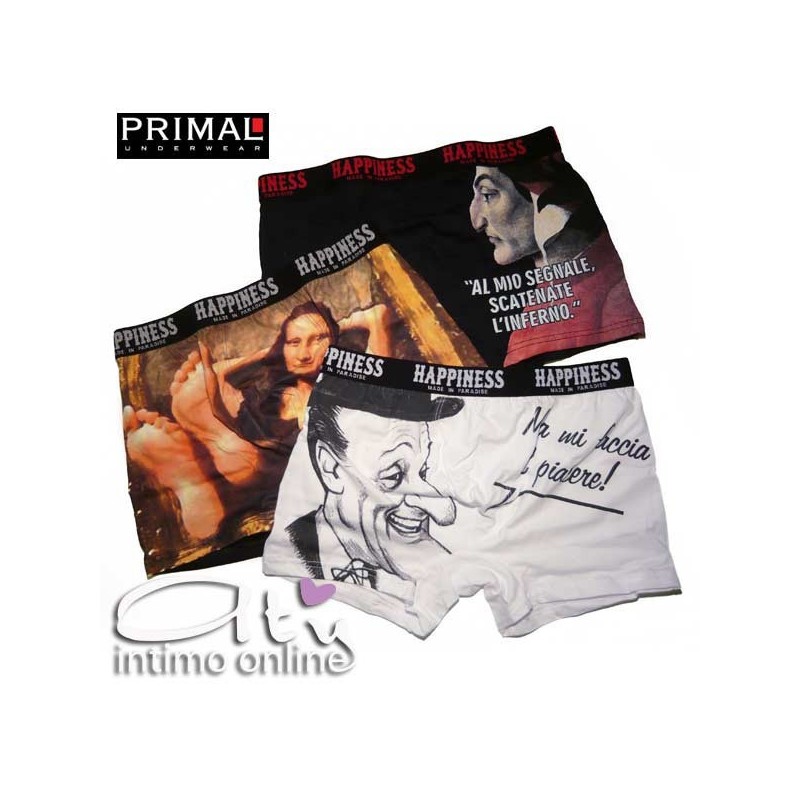 BOXER UOMO PRIMAL 3644 TRIS ASSORTITO