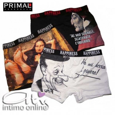 BOXER UOMO PRIMAL 3644 TRIS ASSORTITO