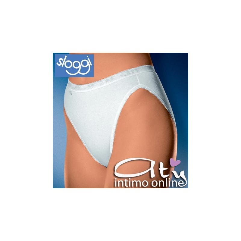 Sloggi BASIC TAI Slip Bianco Pack. 2 pz