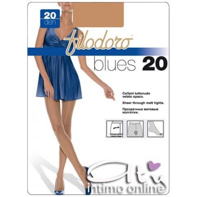 Collant tuttonudo velato Filodoro BLUES 20 6 PAIA