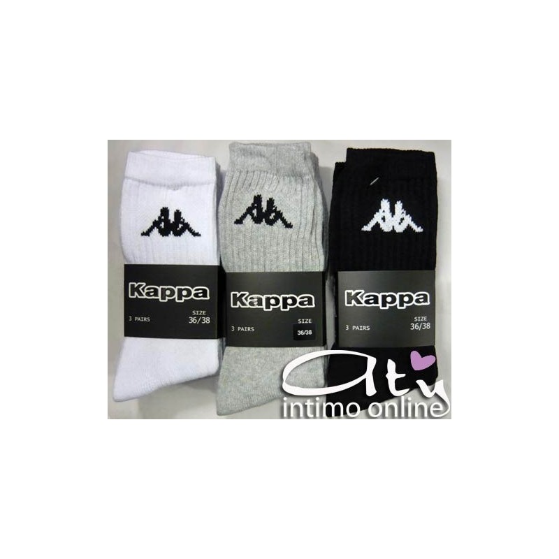 CALZA KAPPA UNISEX TENNIS K002 conf. 3 pz