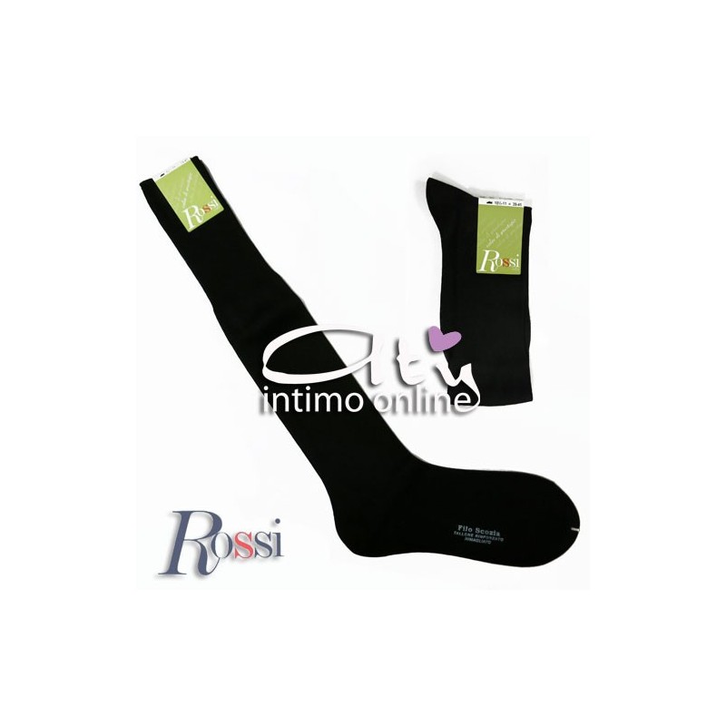 CALZINI UOMO COTONE LUNGHI ROSSI CALZE 202 CONF. 6 PZ