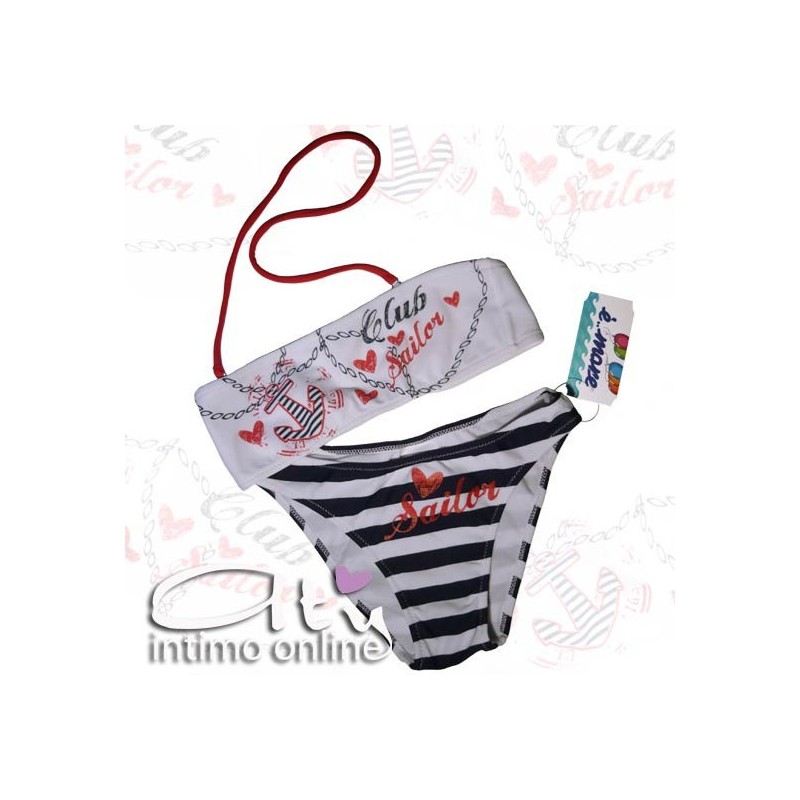 COSTUME MARE BIKINI BIMBA SAILOR