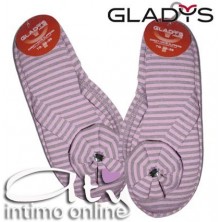 Pantofole Donna Infradito Gladys ID372 Righe Rosa