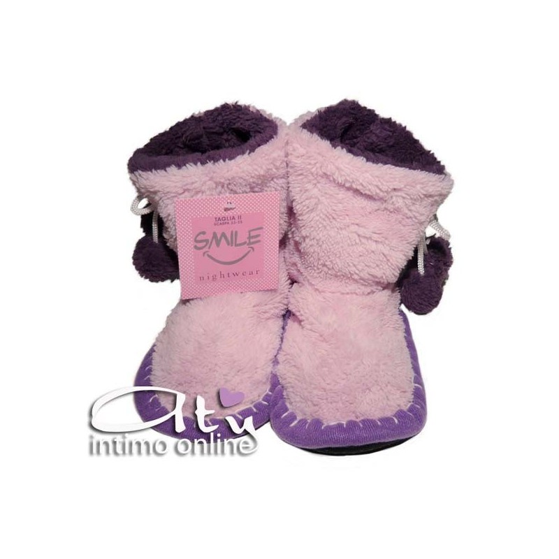 Pantofole BAMBINA JT119 ROSA/VIOLA