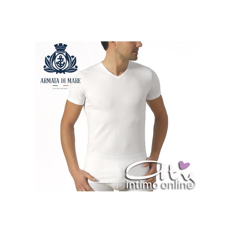 GT109 Maglietta intima cotone collo a V Pack 3 pz.