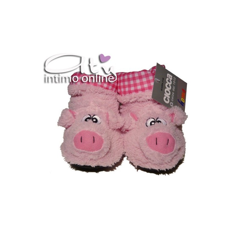 Pantofole BAMBINO - BAMBINA CIOCCA MAIALINO