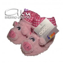 Pantofole BAMBINO - BAMBINA CIOCCA MAIALINO
