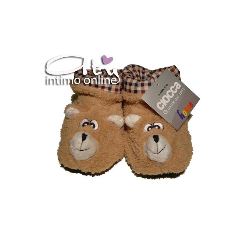 Pantofole BAMBINO - BAMBINA CIOCCA ORSETTO