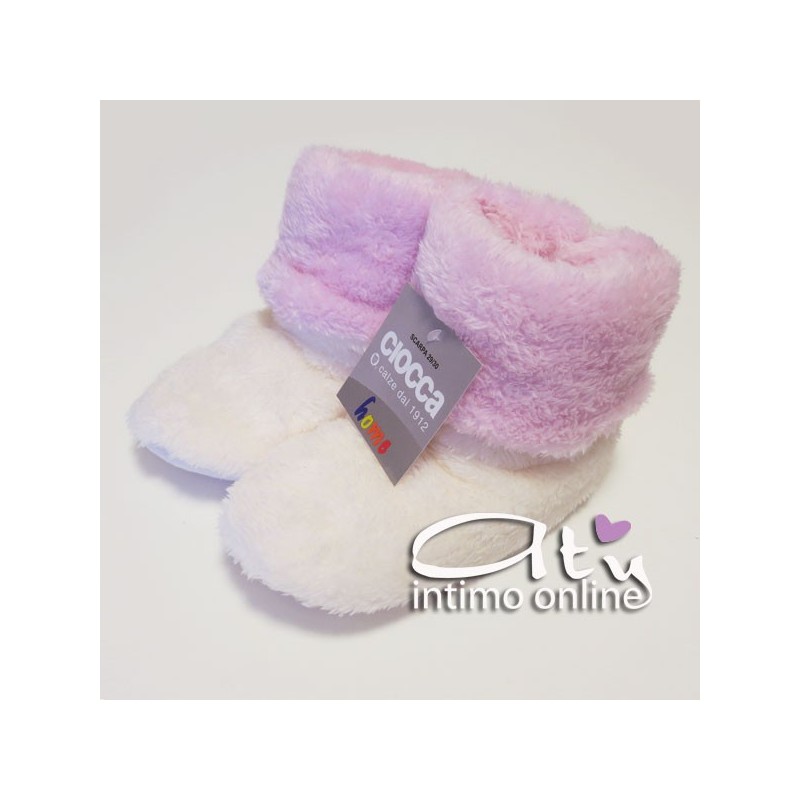 Pantofole BAMBINO - BAMBINA CIOCCA 338A Rosa/Bianco