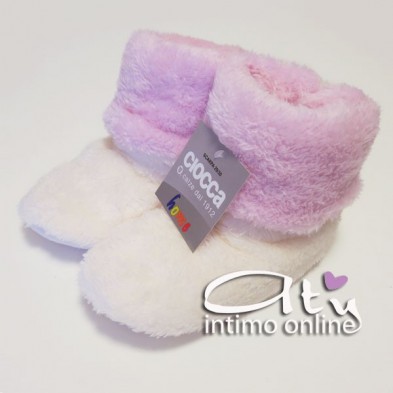 Pantofole BAMBINO - BAMBINA CIOCCA 338A Rosa/Bianco