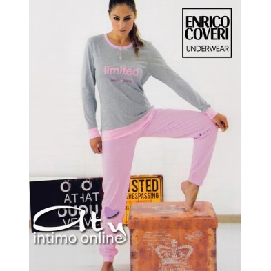 Pigiama Donna MANICA LUNGA ENRICO COVERI EDC8686A