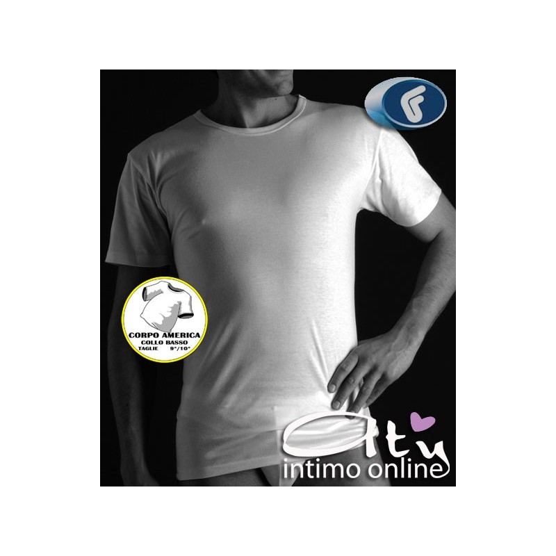 MAGLIA UOMO FRAGI AMERICA COLLO BASSO CONF. 3 PZ