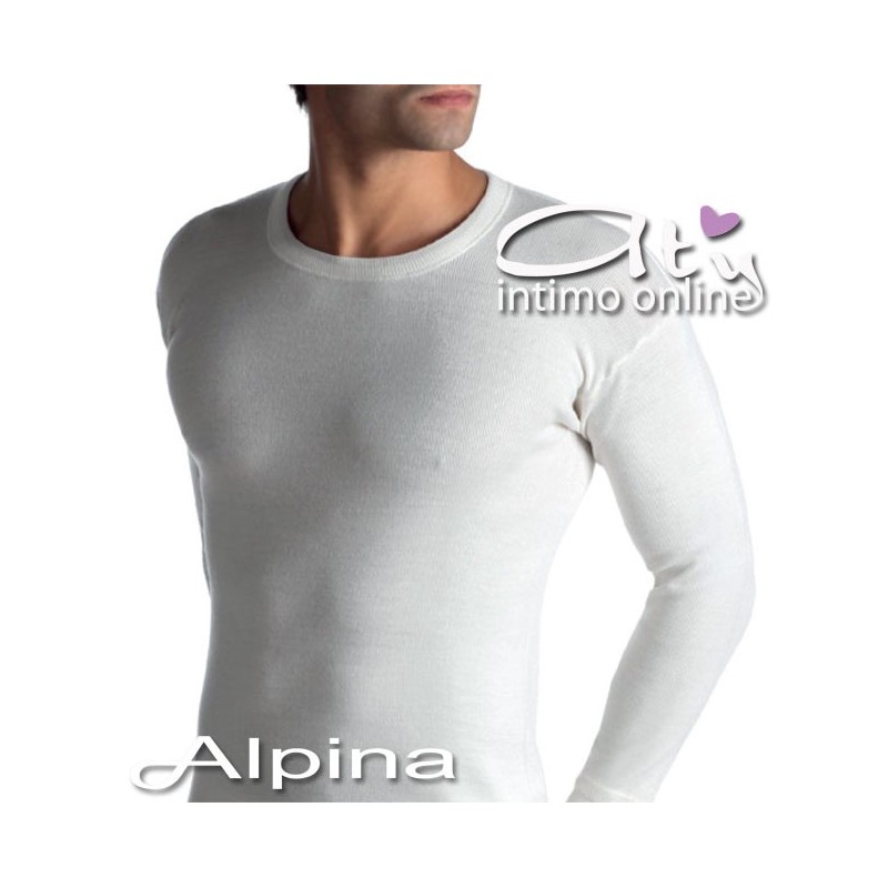 MAGLIA UOMO 1500 ALPINA MISTOLANA MANICA LUNGA