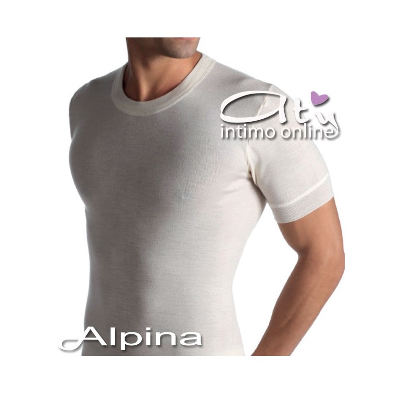 MAGLIA UOMO 1600 ALPINA PURA LANA MEZZA MANICA