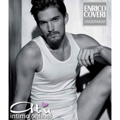 Canottiera a spalla larga uomo Enrico Coveri  ET1102 Pack 3 PZ