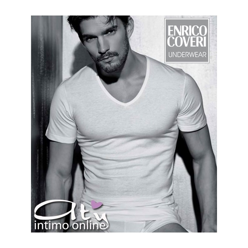 Maglia intima da uomo scollo a V Enrico Coveri ET1001