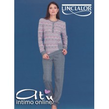 PIGIAMA DONNA MANICA LUNGA LINCLALOR 77259