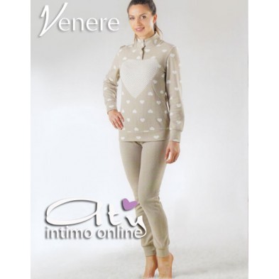 PIGIAMA DONNA INVERNALE VENERE 6647