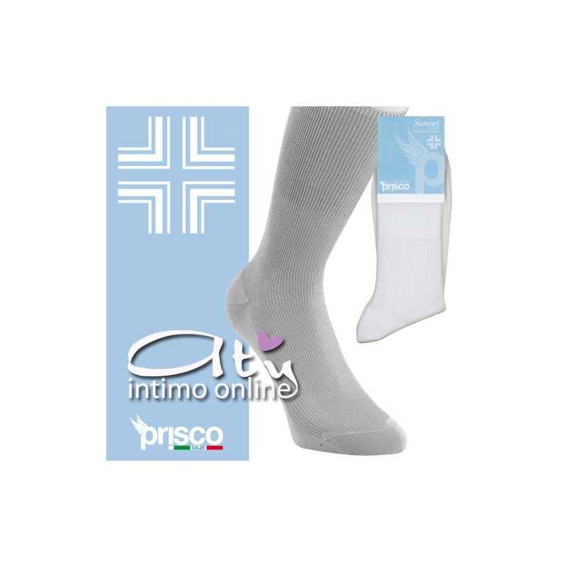CALZINO PRISCO SANISET UOMO SANITARIO CORTO CONF. 6 PZ
