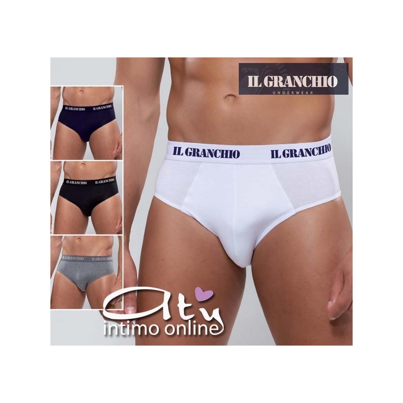 SLIP UOMO ELASTICO ESTERNO IL GRANCHIO GS100 Conf. 6 pz.