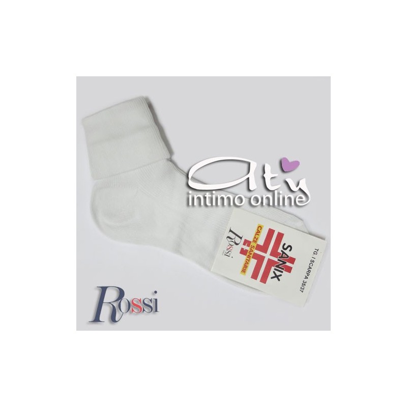 CALZINO DONNA SANITARIO CORTO ROSSI 93 CONF. 6 PZ