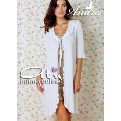 Camicia da notte + vestaglia Andra 7411