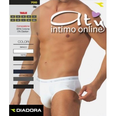Diadora 700 Slip maschile elastico esterno Pack. 3 PZ