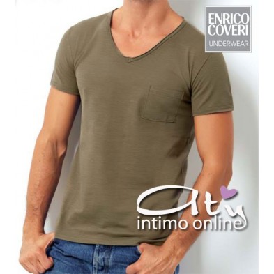 MAGLIA COLLO A V M/M ENRICO COVERI ET1512