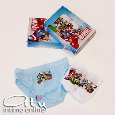 Slip Bambino THE AVENGERS Tris. 3 Pz.