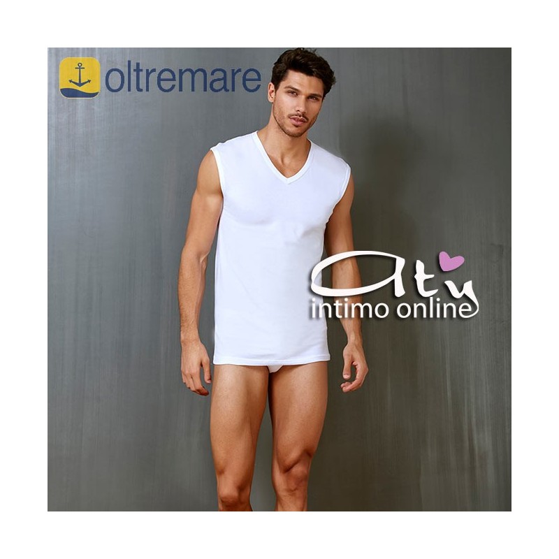 SMANICATO UOMO collo a V OLTREMARE 637 CONF. 4 PZ