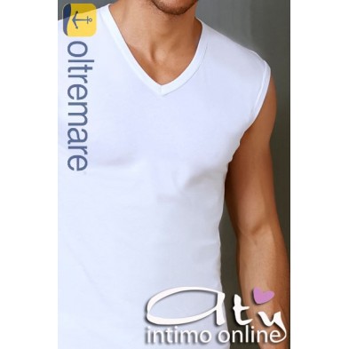 SMANICATO UOMO collo a V OLTREMARE 637 CONF. 4 PZ