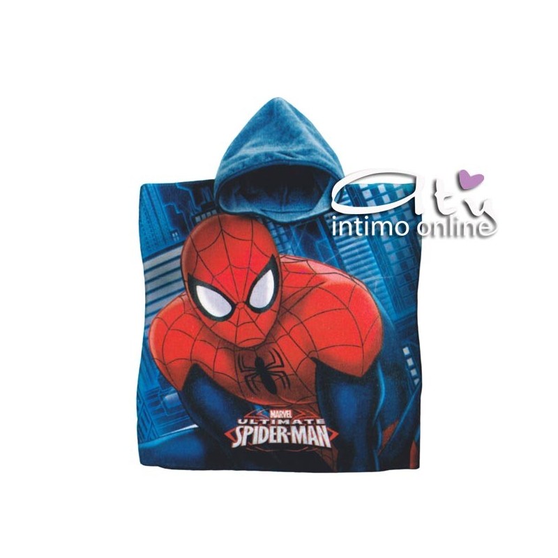 ACCAPPATOIO SPUGNA PONCHO BIMBO SPIDERMAN 05