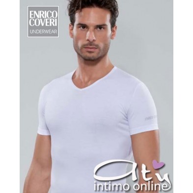 Maglia intima da uomo scollo a V Enrico Coveri ET1001