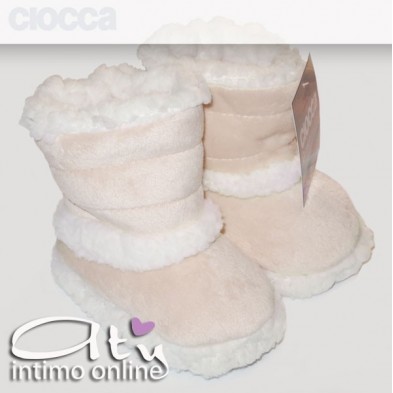 Pantofole bimba scarponcino Ciocca 506 Rosa pesco