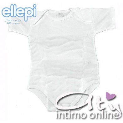 BODY NEONATO LANA/COTONE MEZZA MANICA ELLEPI AF801 CONF. 6 PZ