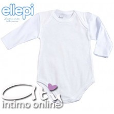 BODY NEONATO LANA/COTONE MANICA LUNGA ELLEPI AF809 CONF. 6 PZ