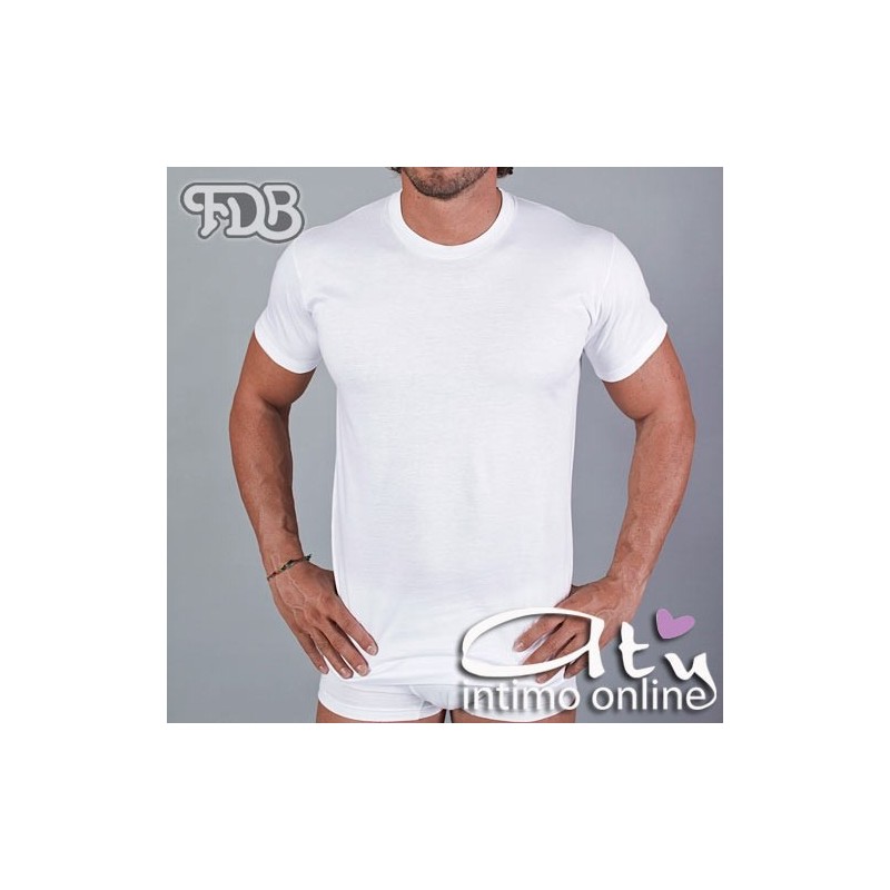 Maglietta uomo FDB 25 mezza manica Nera CONF. 3 PZ