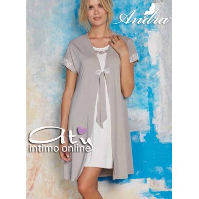 Camicia da notte + vestaglia Andra 7797
