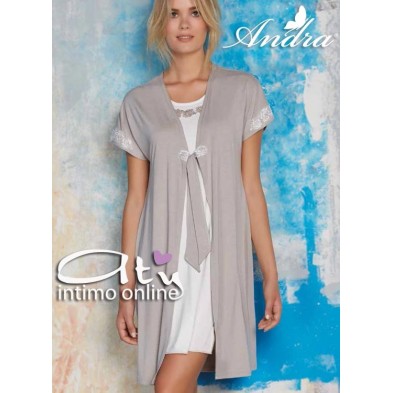 Camicia da notte + vestaglia Andra 7797