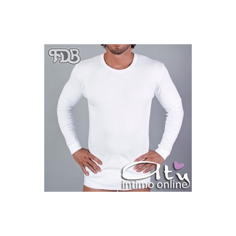 Maglia Uomo Manica Lunga Cotone felpato FDB 29 CONF. 3 PZ