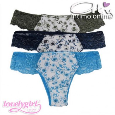 Mutanda brasiliana pizzo Lovelygirl 2011D Tri Pack