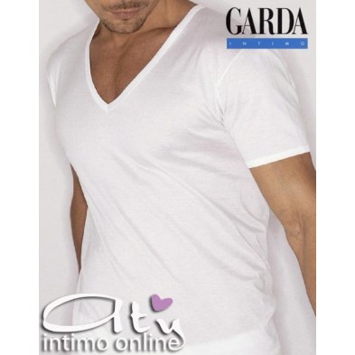 Maglia collo V in jersey filo scozia GARDA 0036 Pack 3 pz