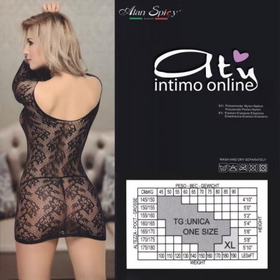 Mini Abito sensuale a rete C2363 Alan Spicy